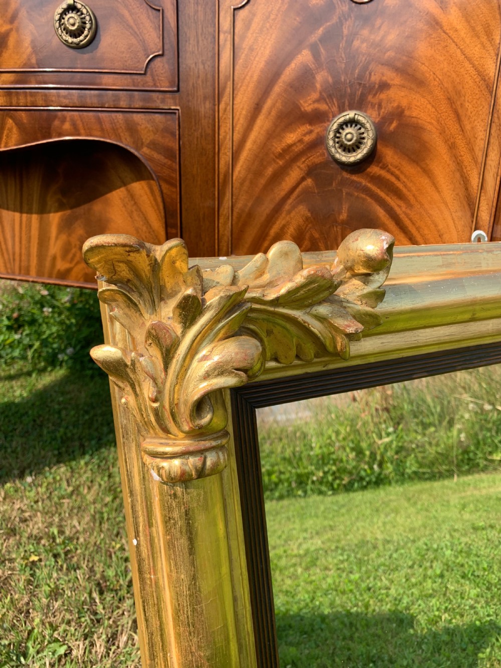 Regency gilt wood overmantle mirror  View IV
