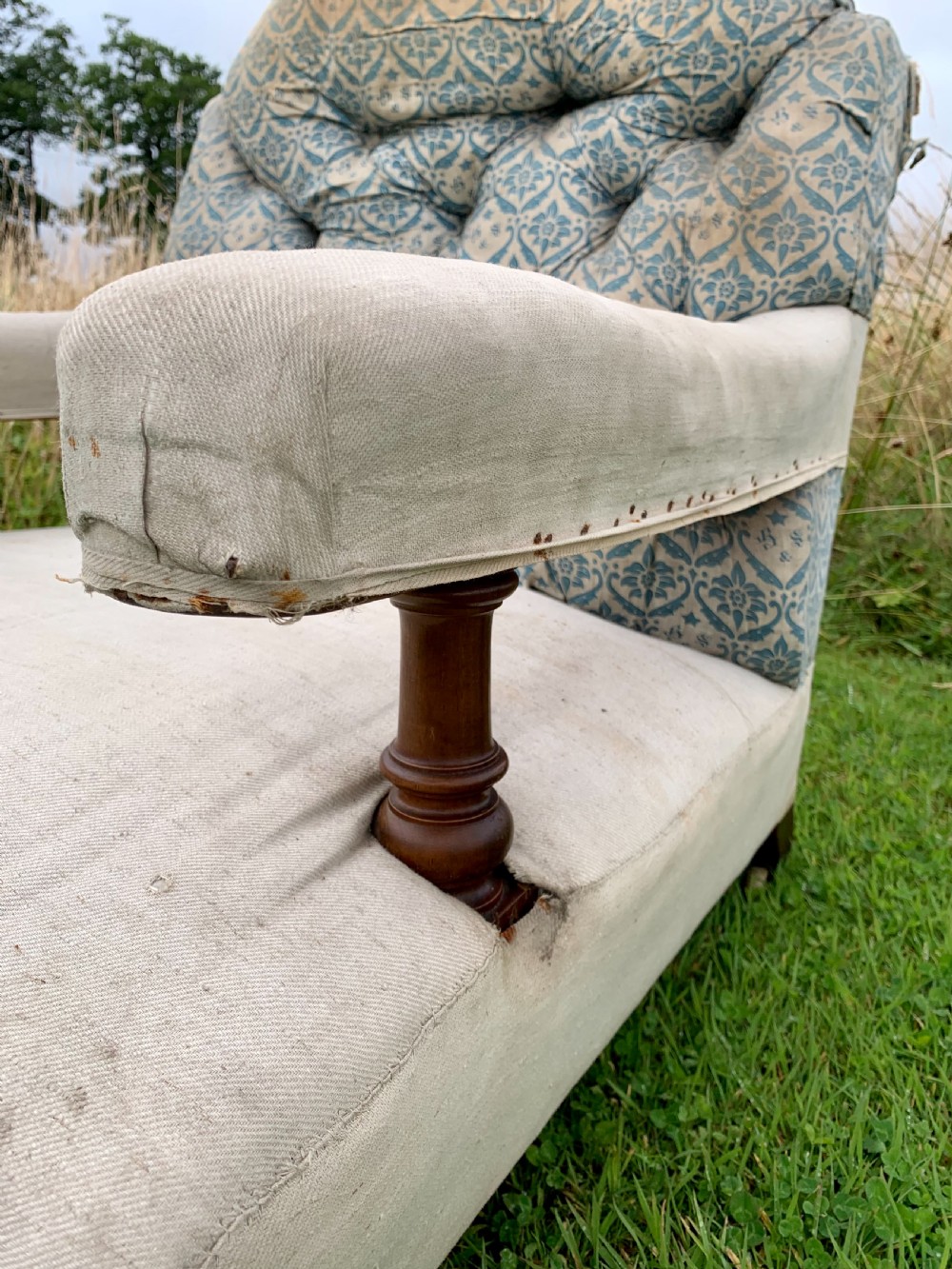 Howard & Sons walnut open armchair  View III
