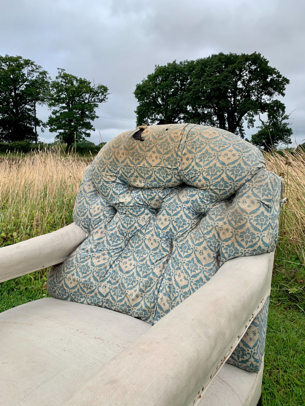 Howard & Sons walnut open armchair  View V