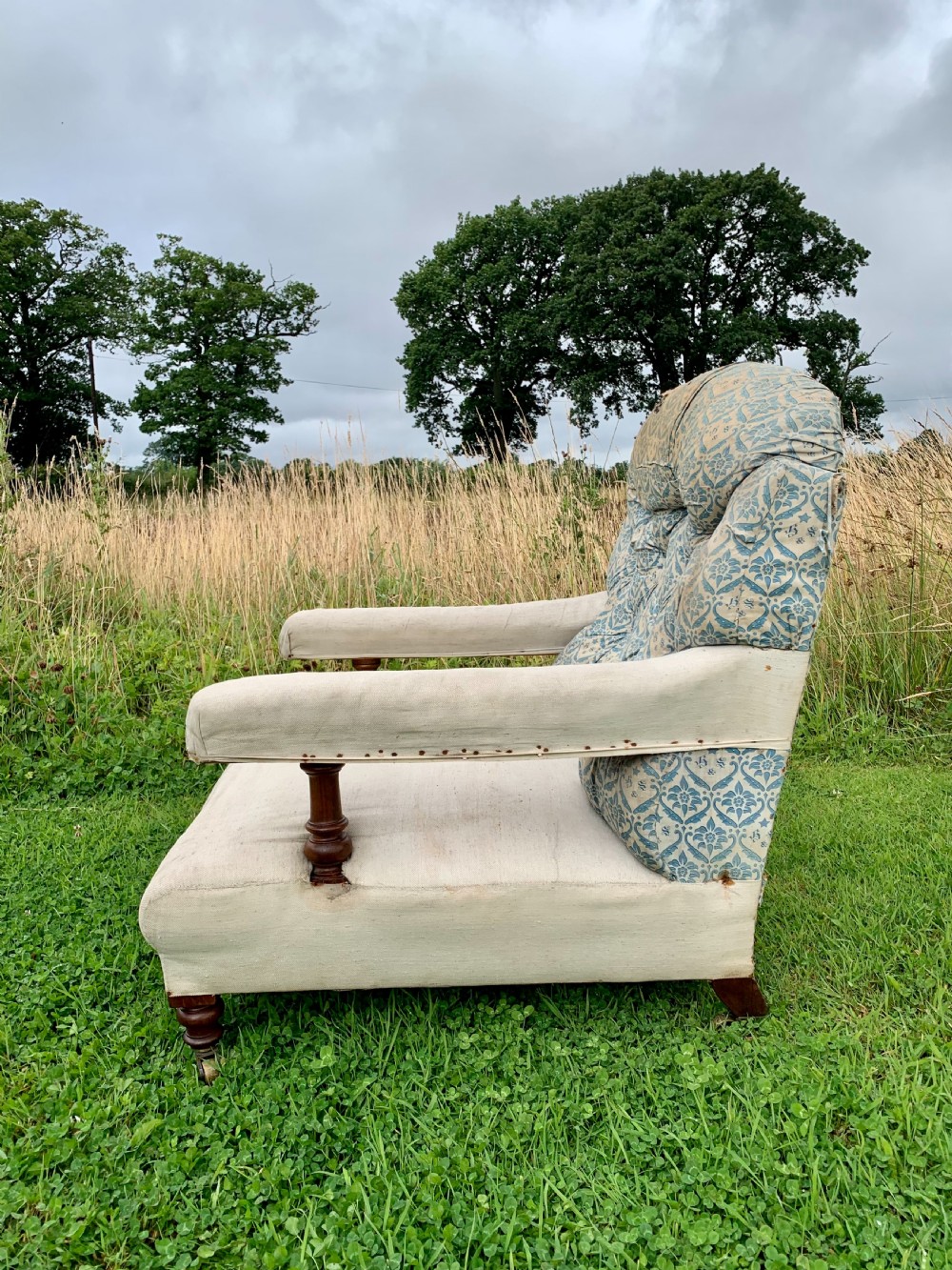 Howard & Sons walnut open armchair  View VI
