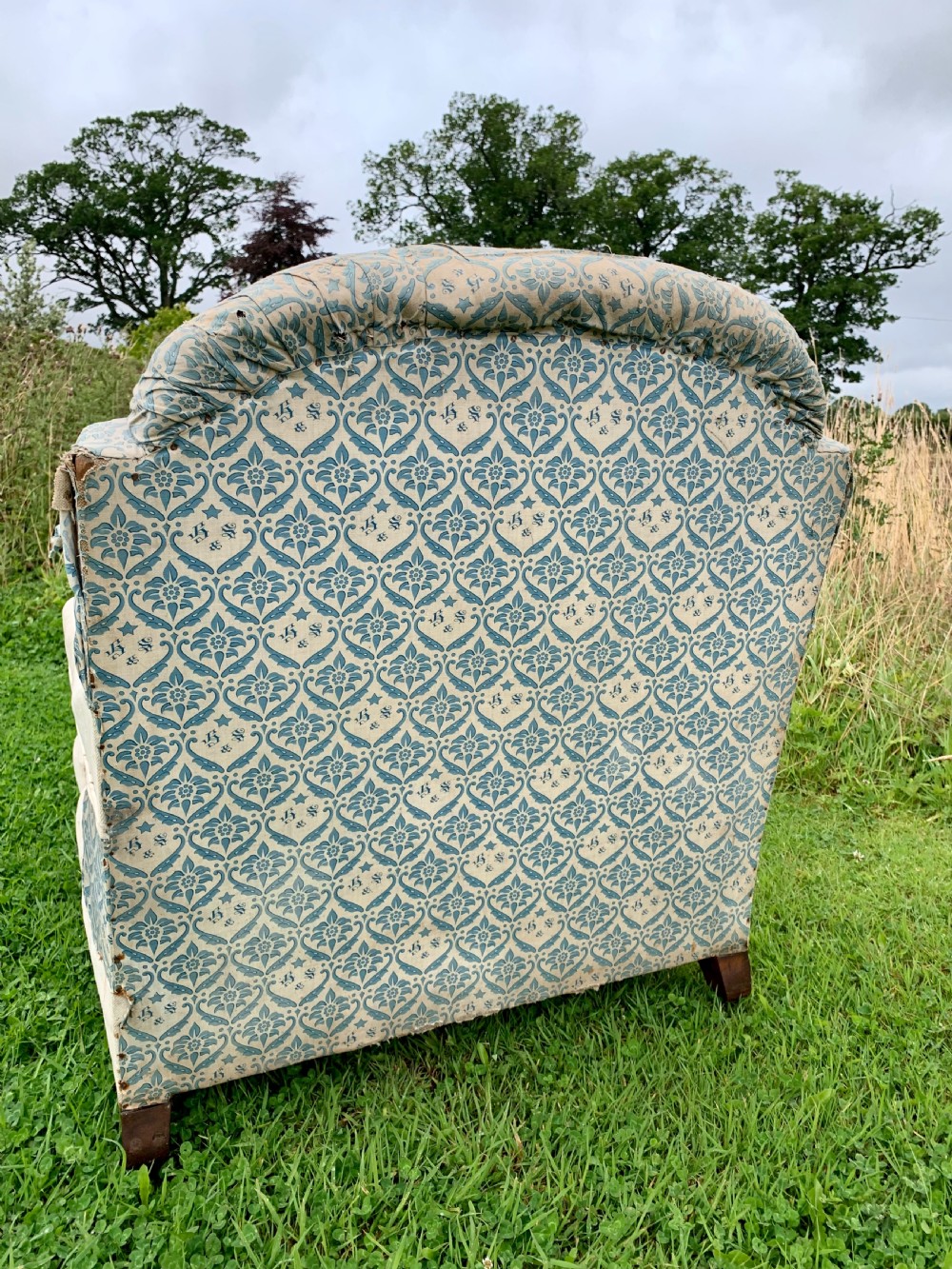 Howard & Sons walnut open armchair  View VIII