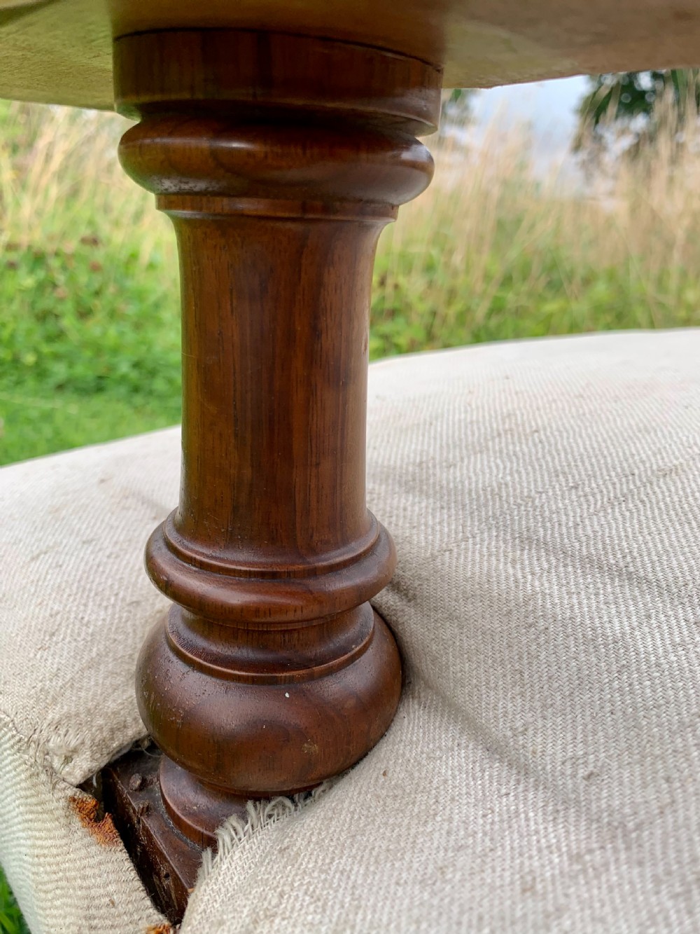 Howard & Sons walnut open armchair  View X