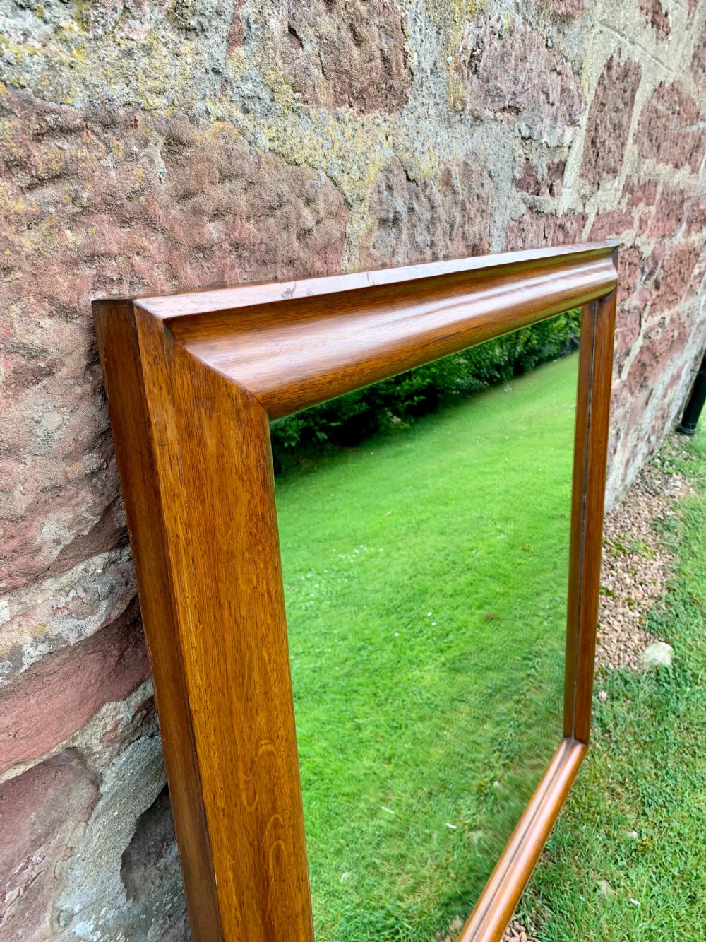 Large oak framed mirror  View II