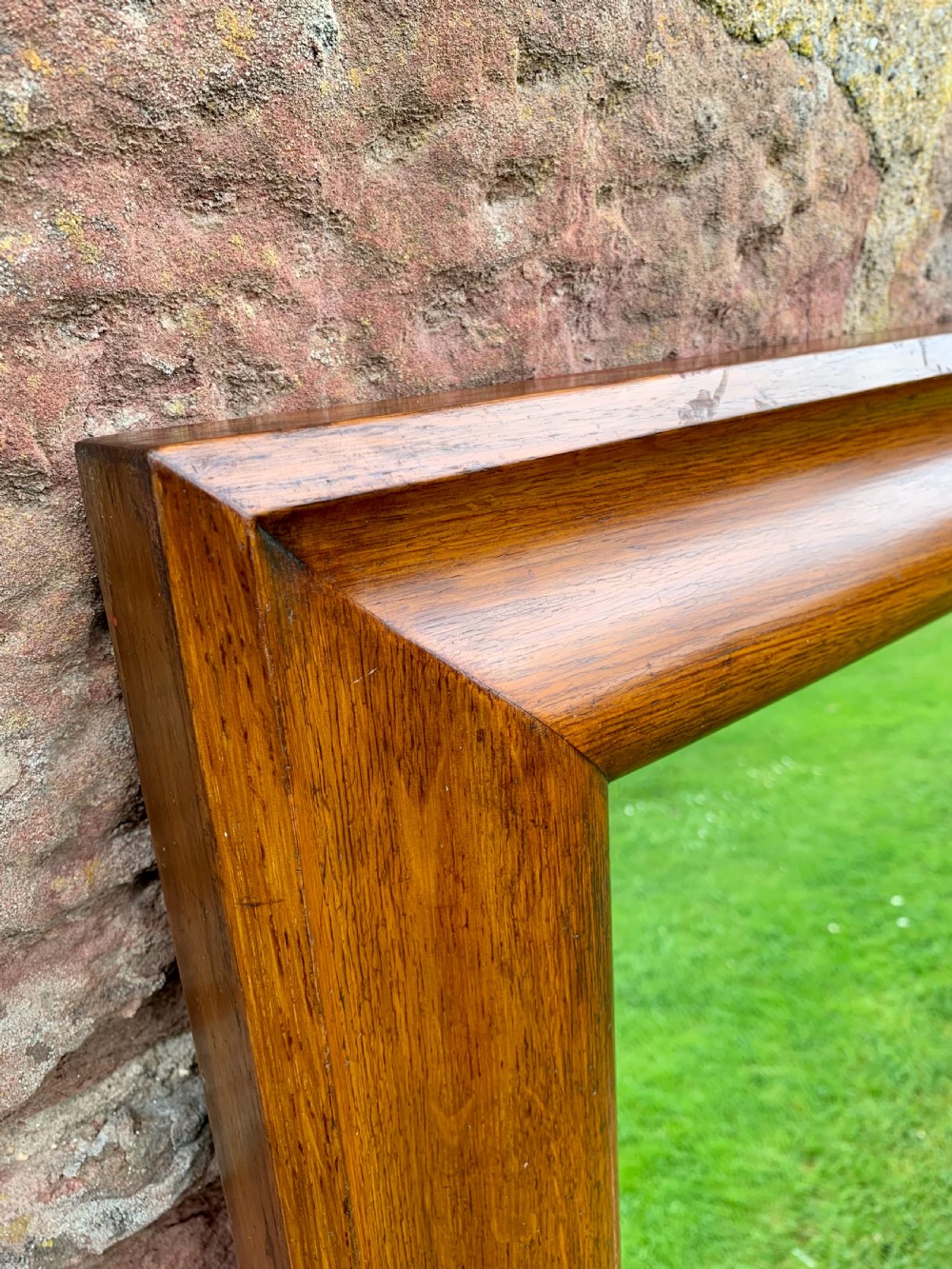 Large oak framed mirror  View III