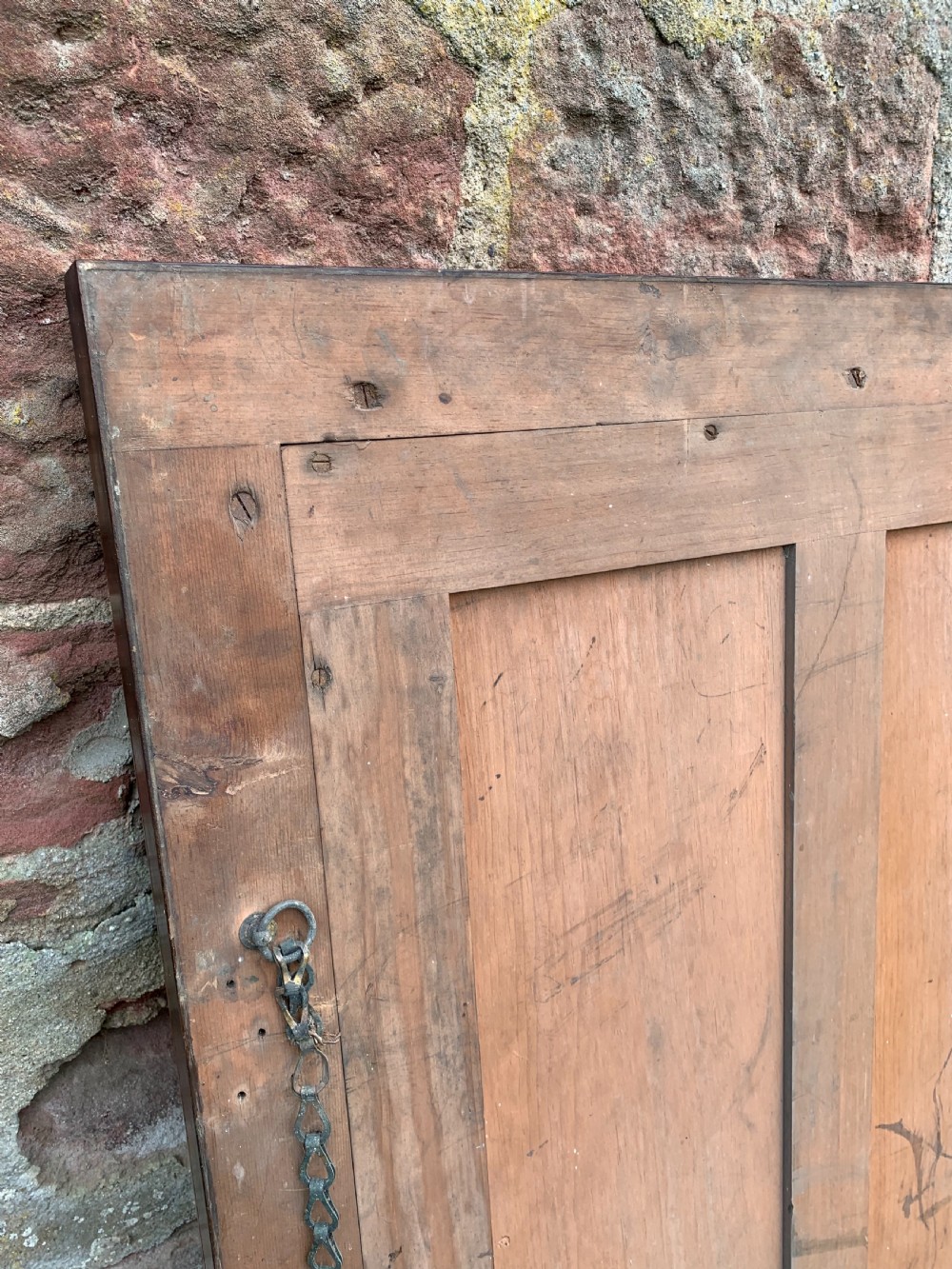 Large oak framed mirror  View X