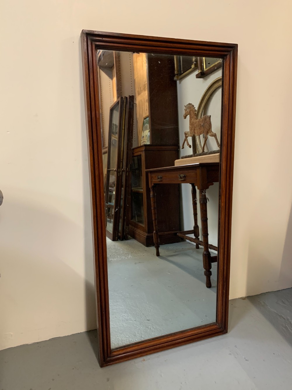Large mahogany wall mirror 
