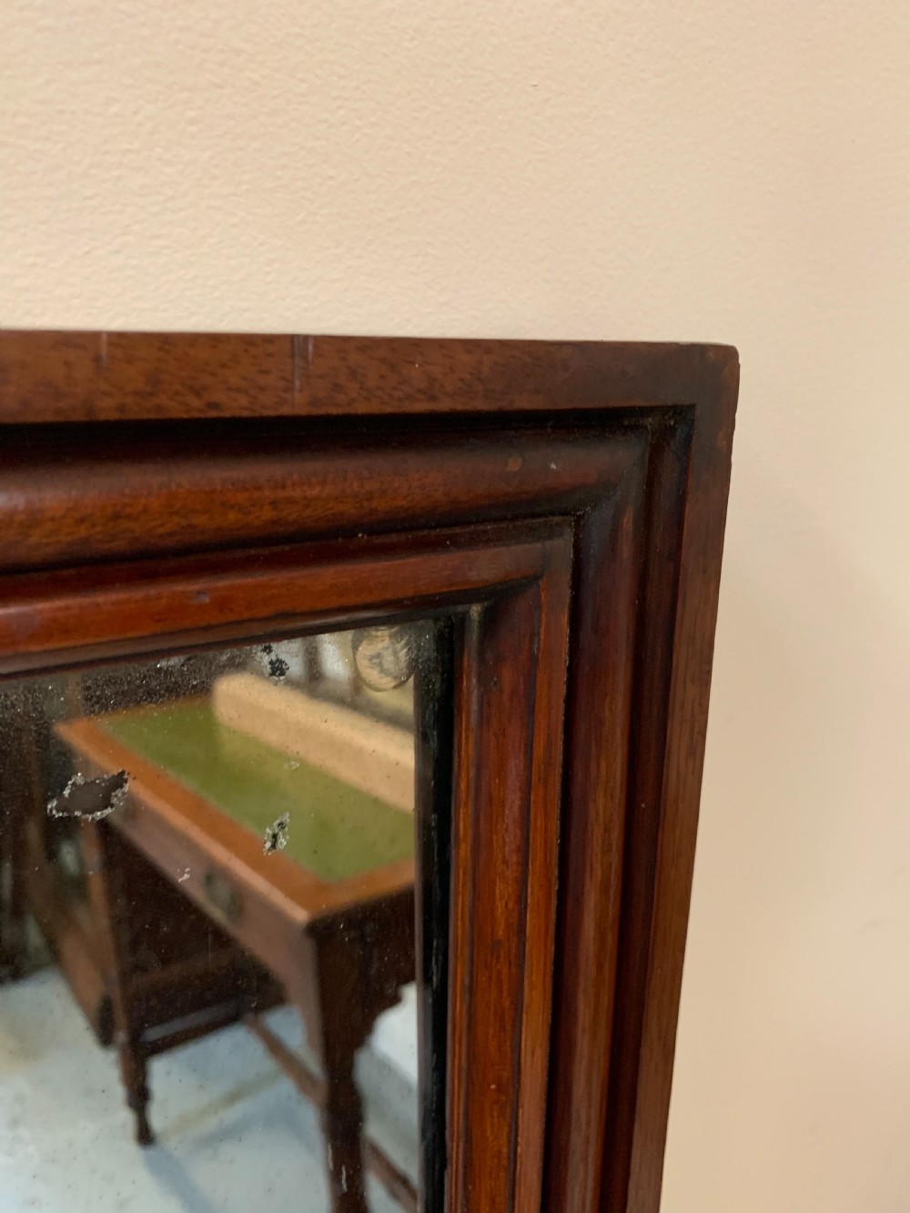 Large mahogany wall mirror  View III