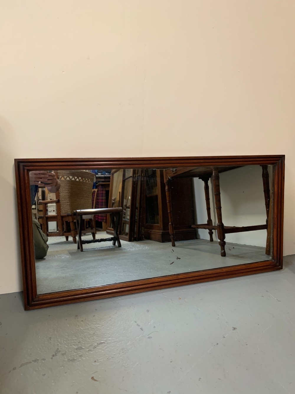 Large mahogany wall mirror  View VI