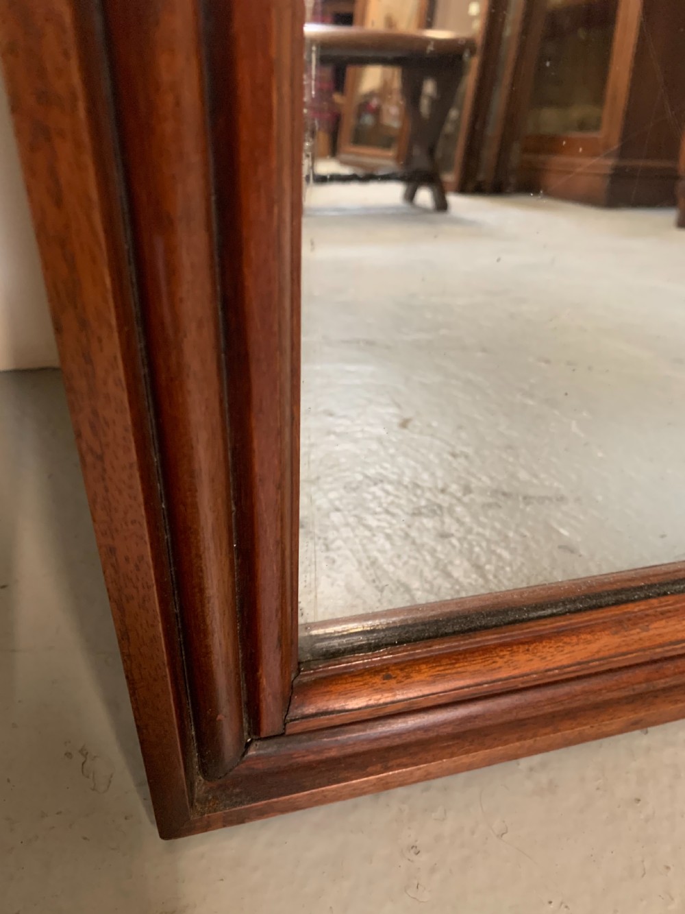 Large mahogany wall mirror  View VII