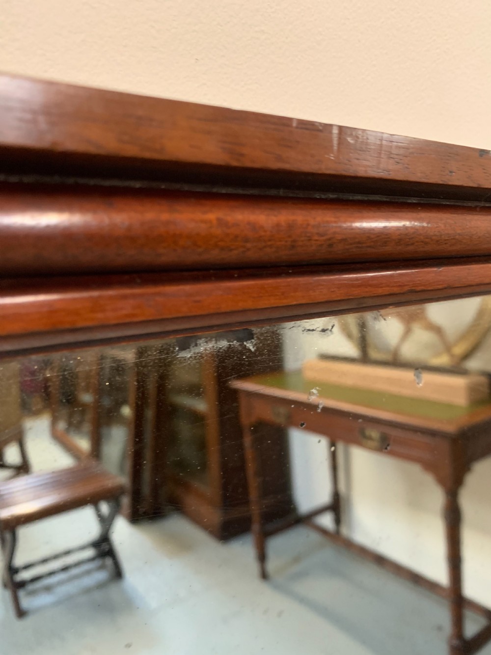 Large mahogany wall mirror  View VIII