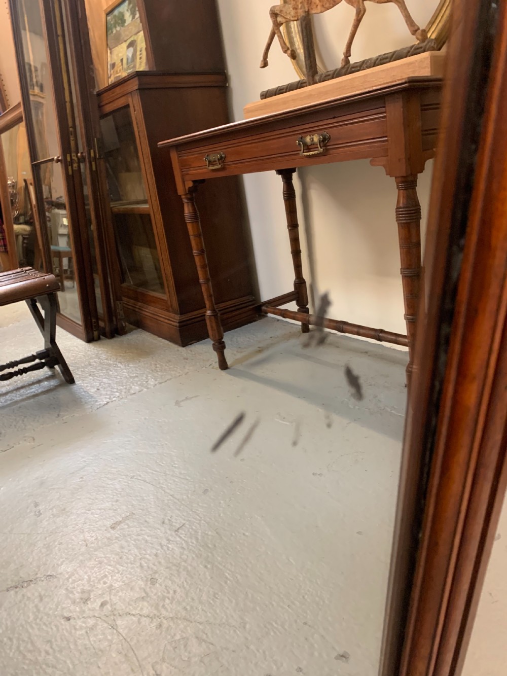 Large mahogany wall mirror  View IX