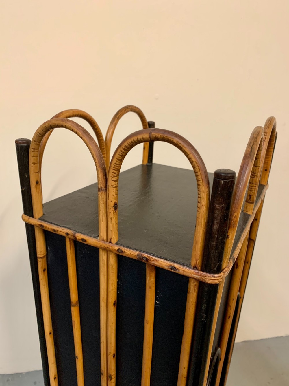 Unusual useful bentwood cane cabinet  View VI