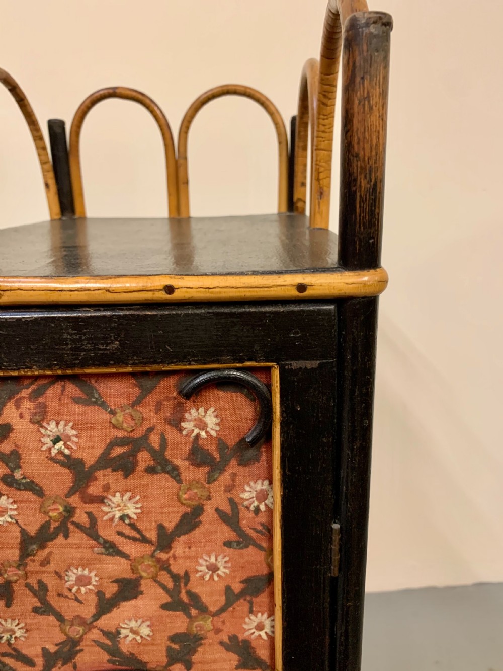 Unusual useful bentwood cane cabinet  View VIII