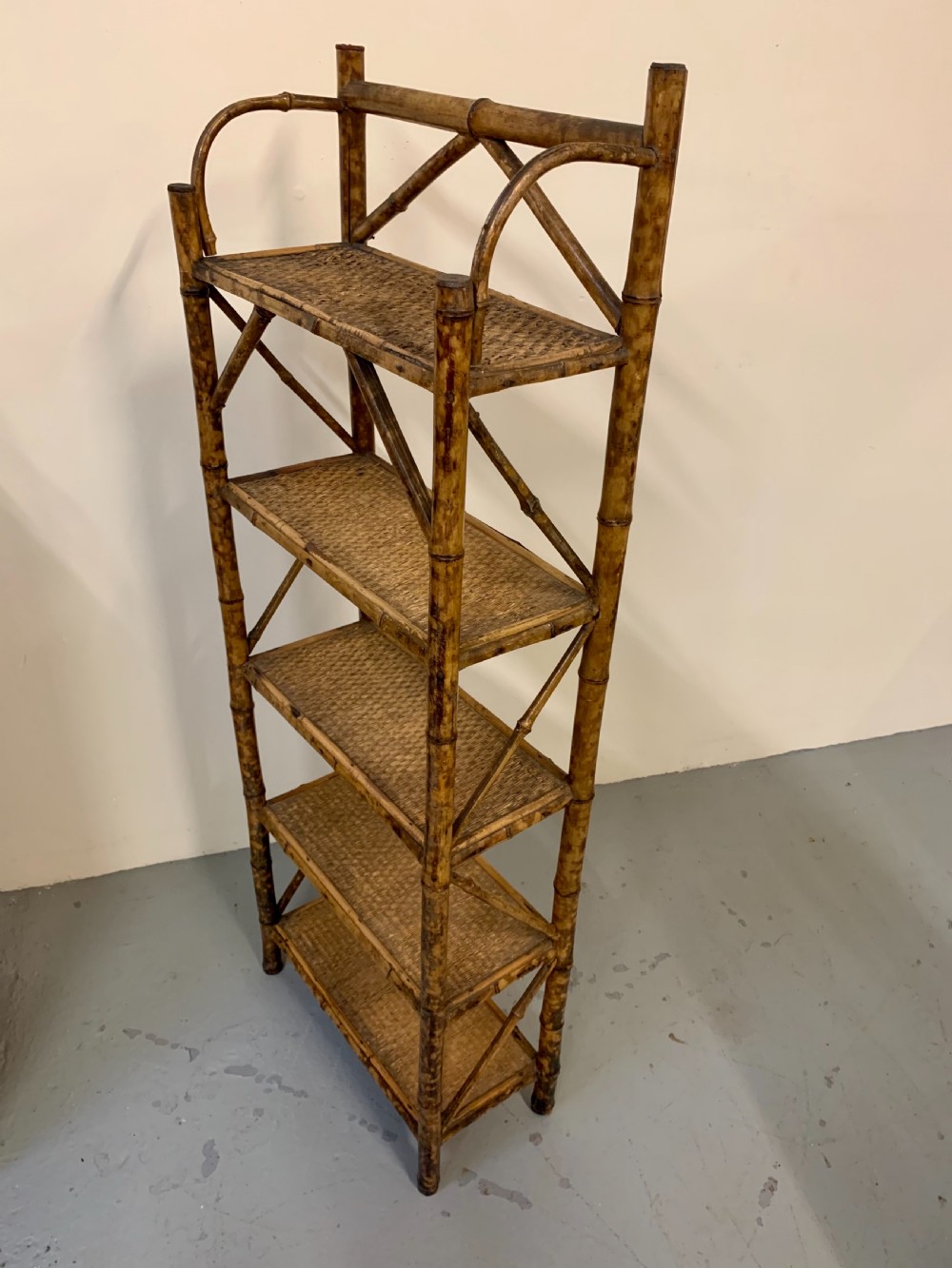 Bamboo standing shelves  View II