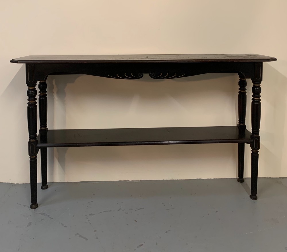 Large parcel gilt console table 
