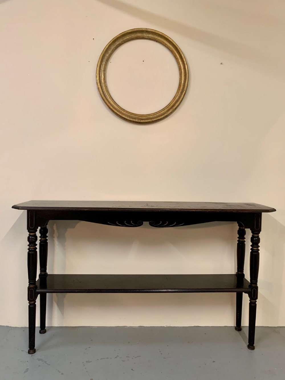 Large parcel gilt console table  View II