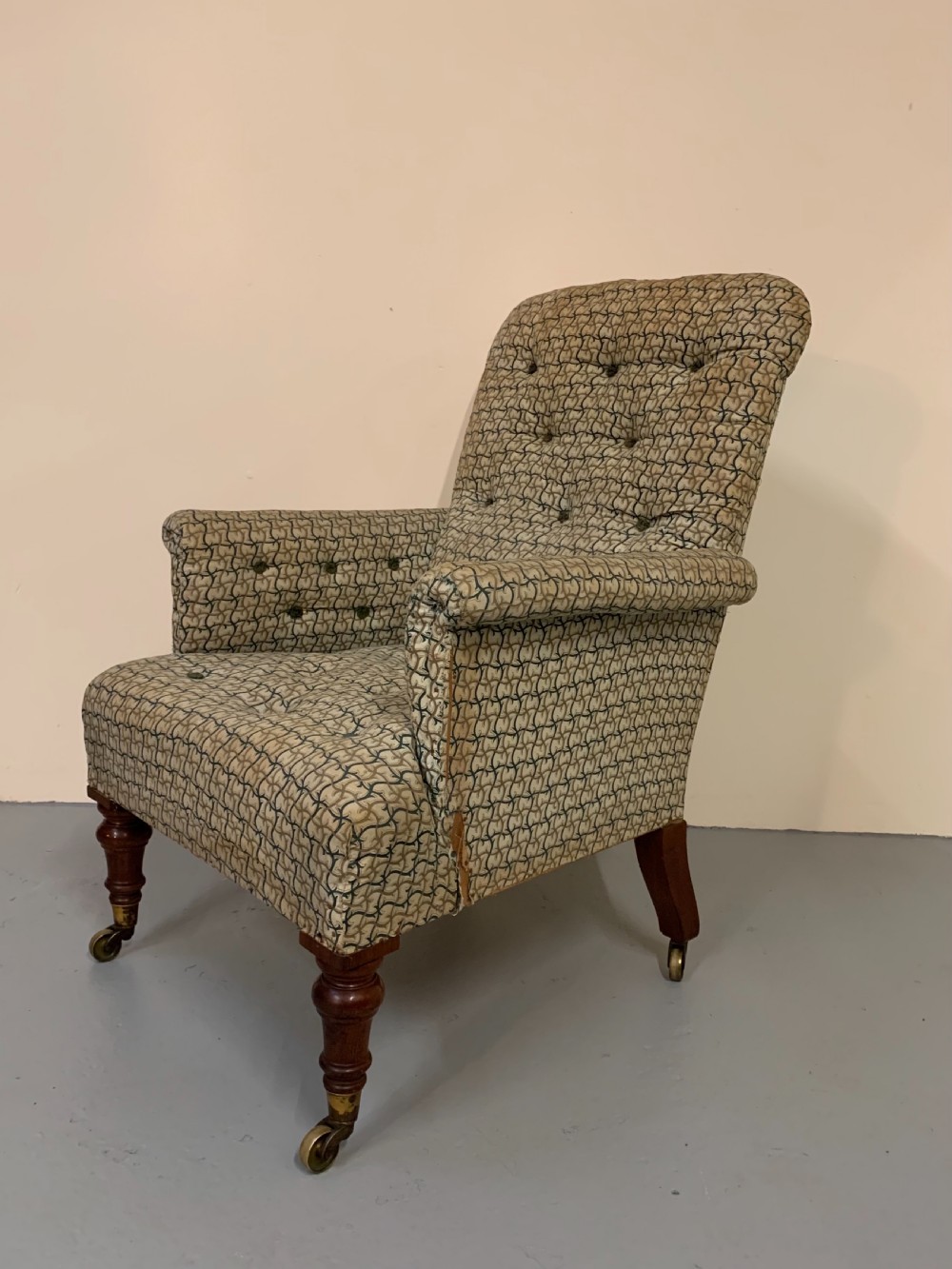 Superb library chair in the manner of Gillows 