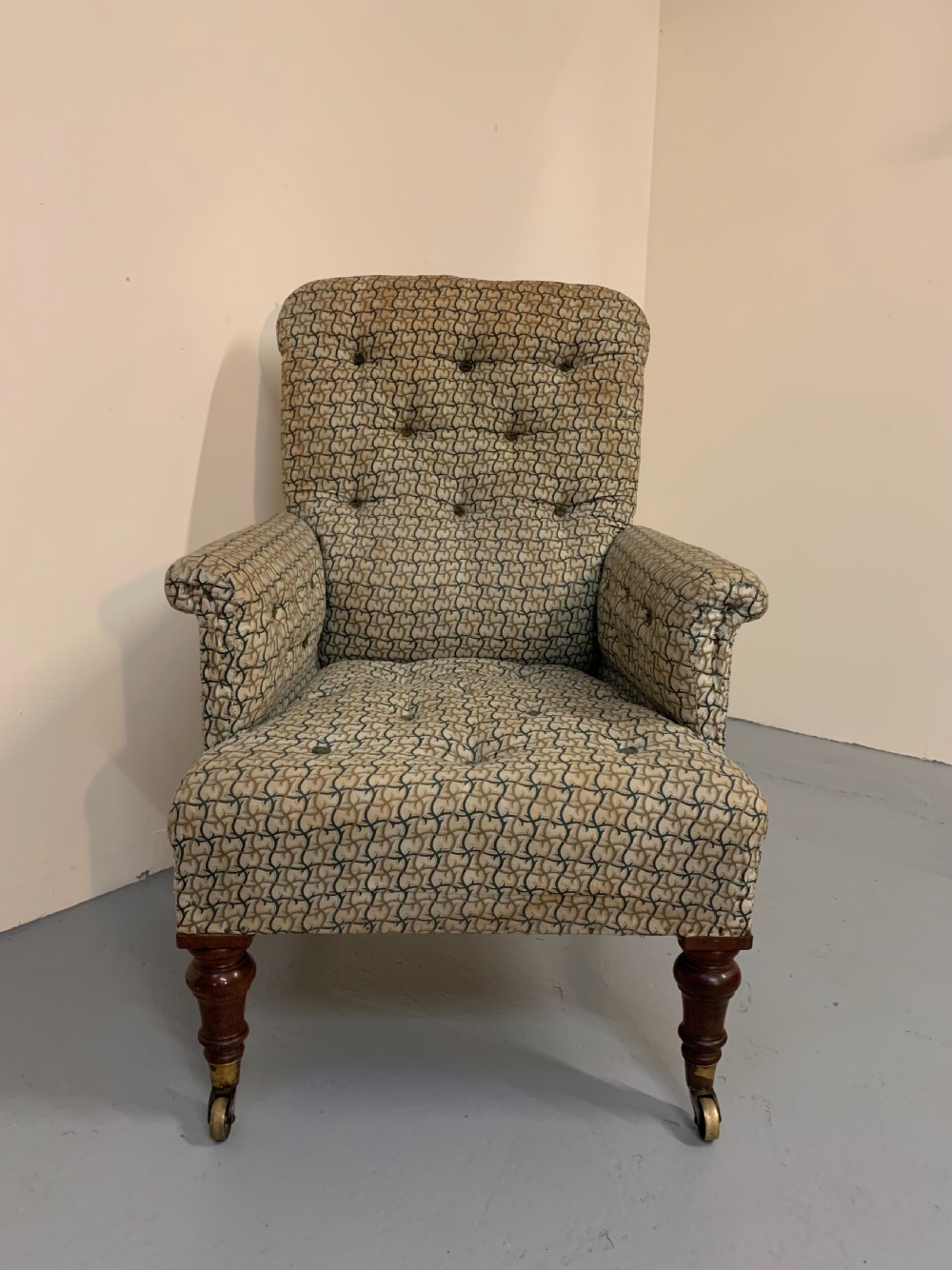 Superb library chair in the manner of Gillows  View II