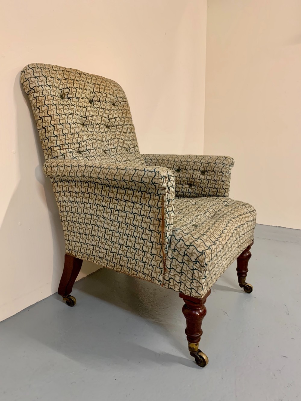 Superb library chair in the manner of Gillows  View IV