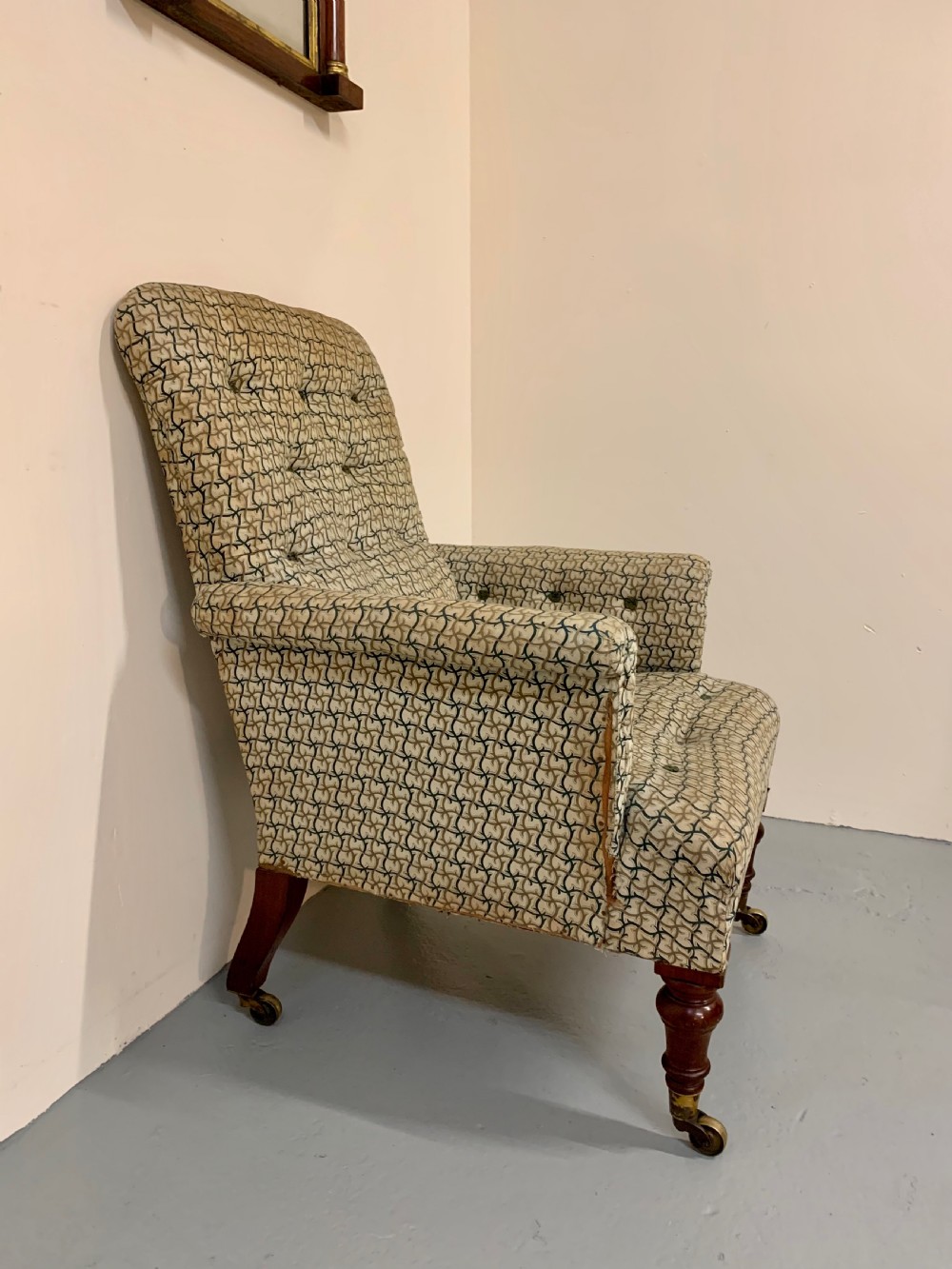 Superb library chair in the manner of Gillows  View XIV