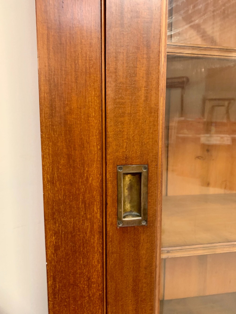 Excellent large mahogany glazed bookcase  View IV