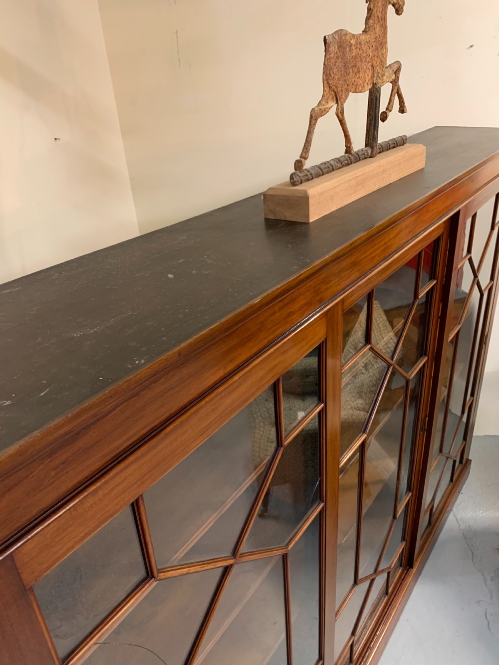 Excellent large mahogany glazed bookcase  View XIV