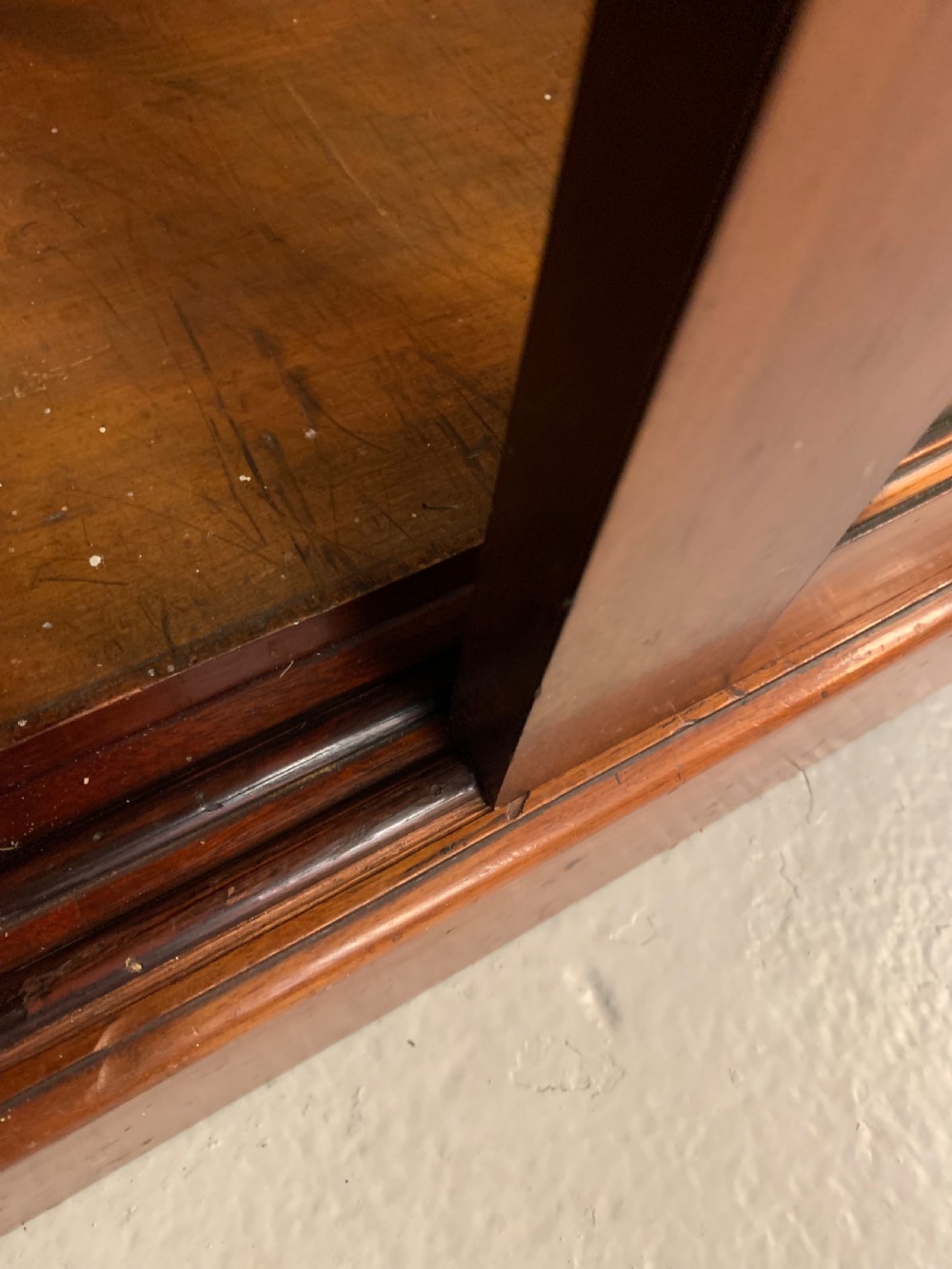 Excellent large mahogany glazed bookcase  View XVIII