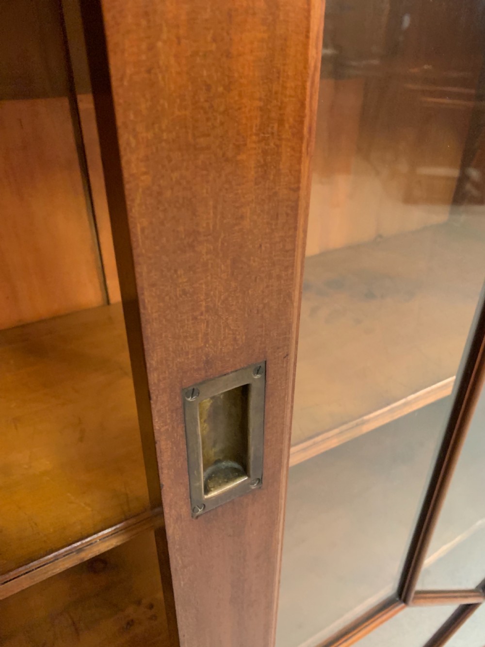 Excellent large mahogany glazed bookcase  View XIX