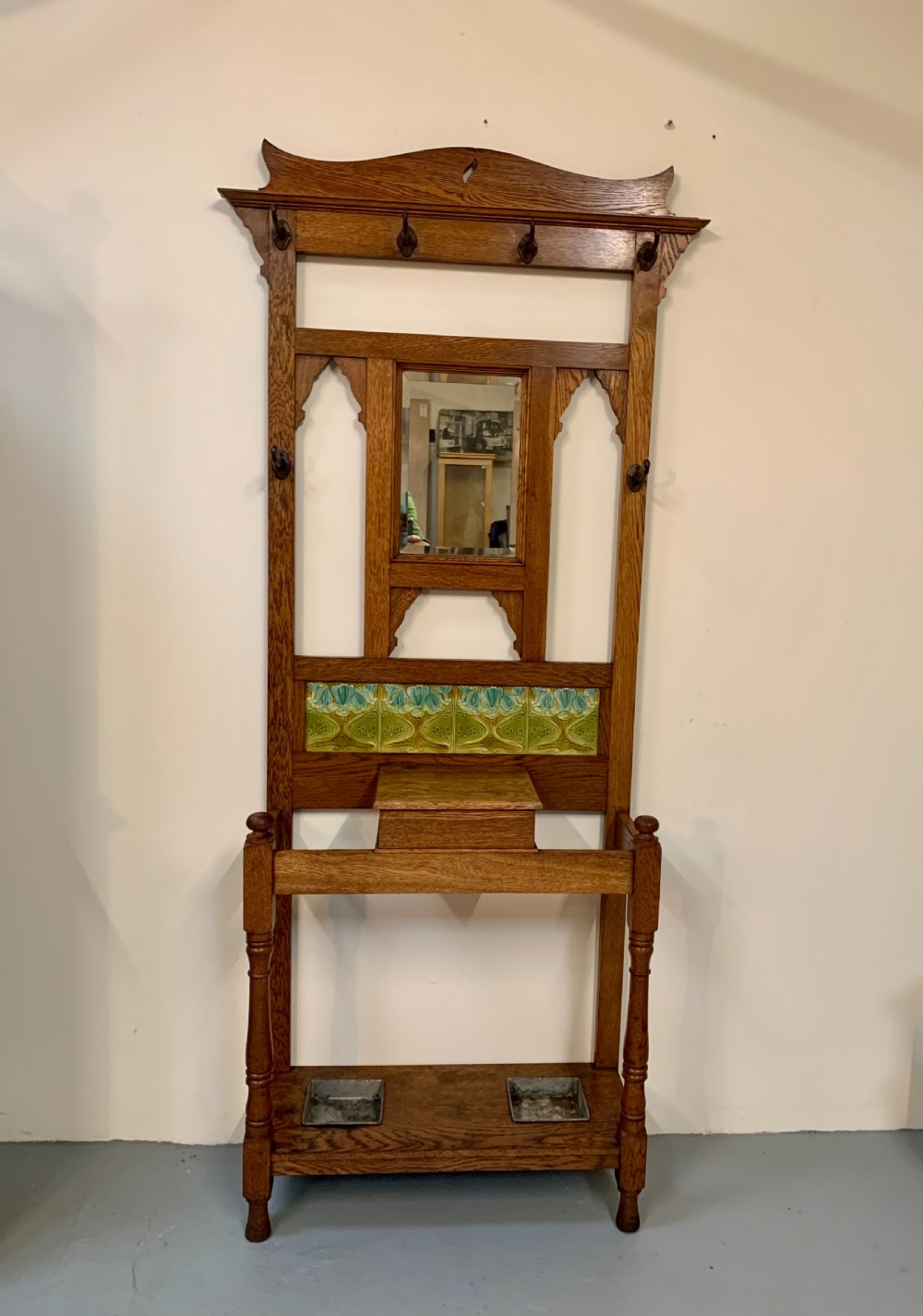 Scottish oak hallstand 