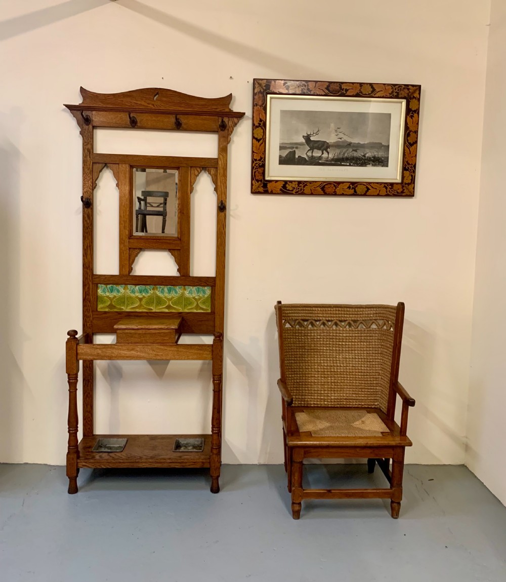 Scottish oak hallstand  View II