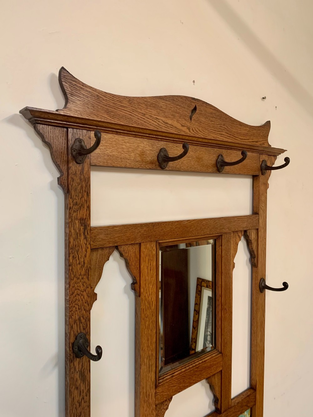 Scottish oak hallstand  View V