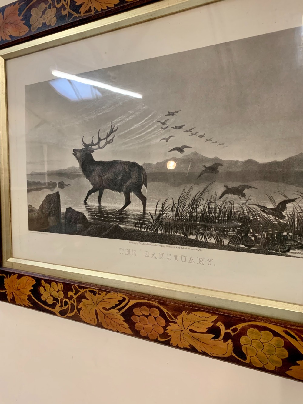 Scottish etching in decorative frame  View IV
