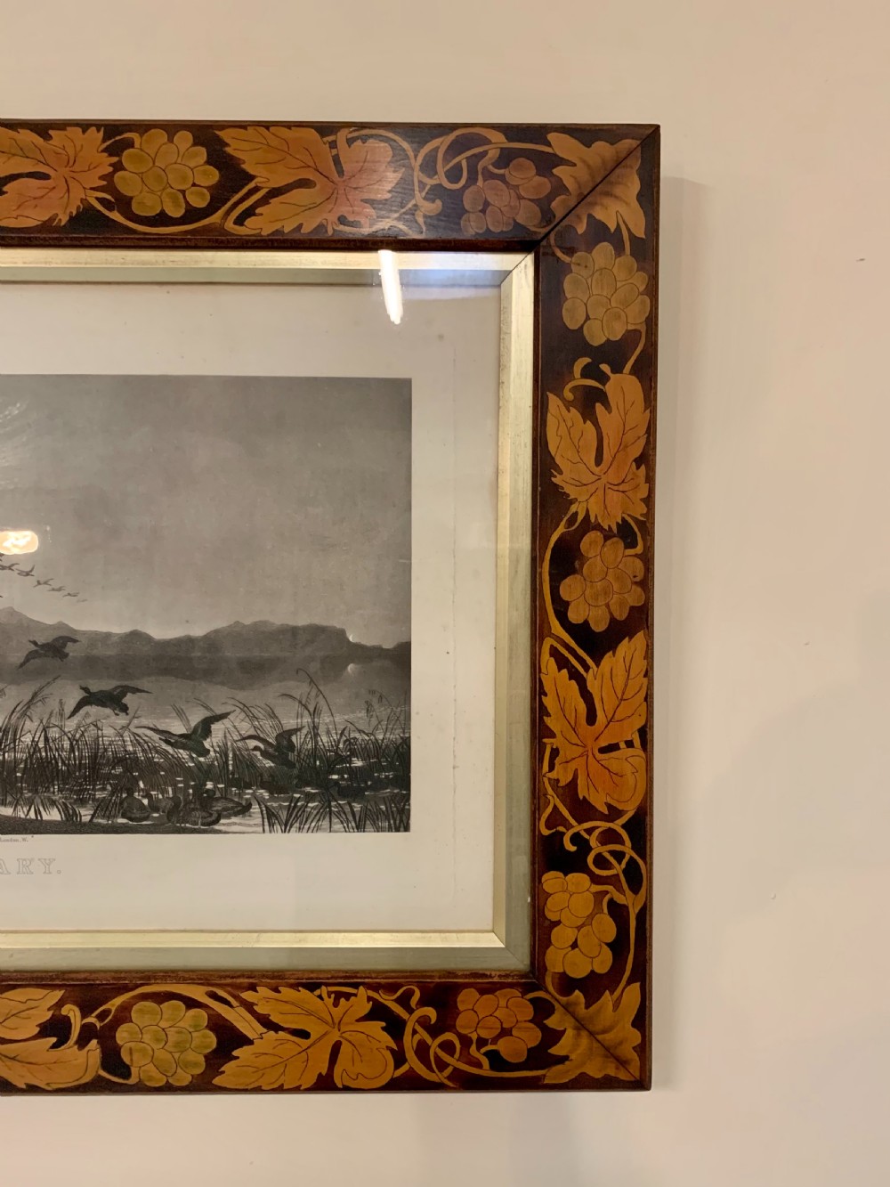 Scottish etching in decorative frame  View V