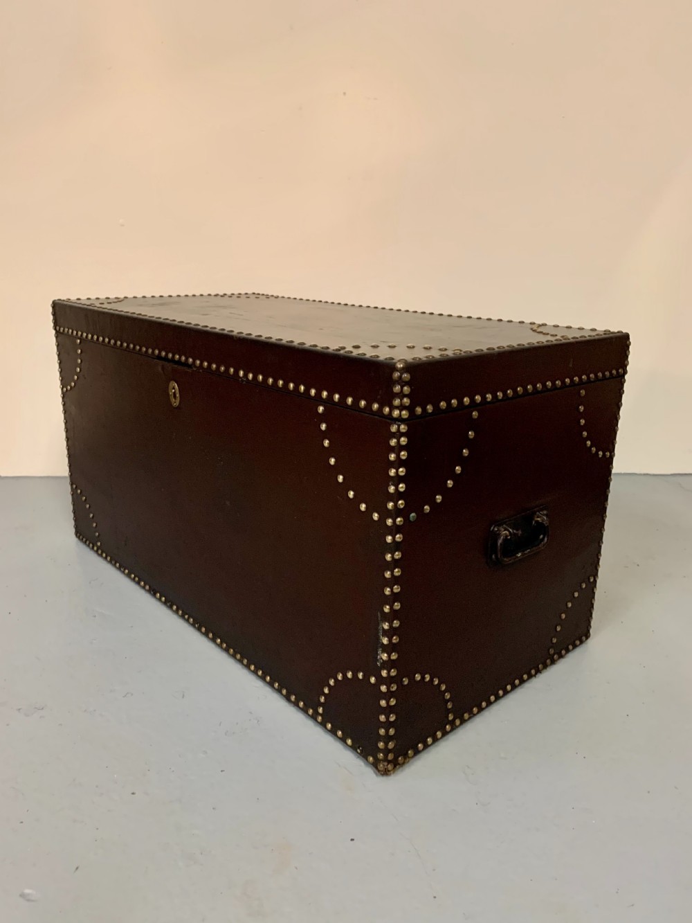 Large Scottish leather covered kist View VIII