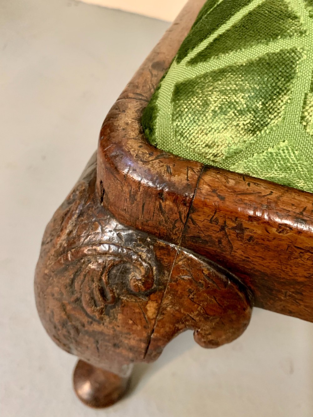 Georgian walnut corner chair  View XIII