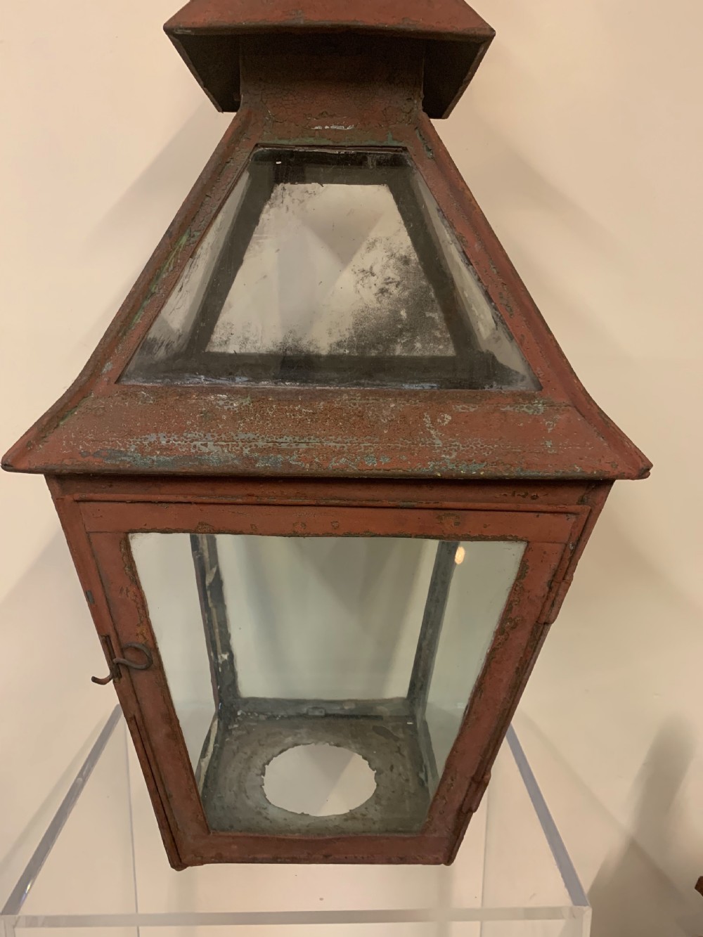 Large pair tole pagoda top lanterns  View XVII