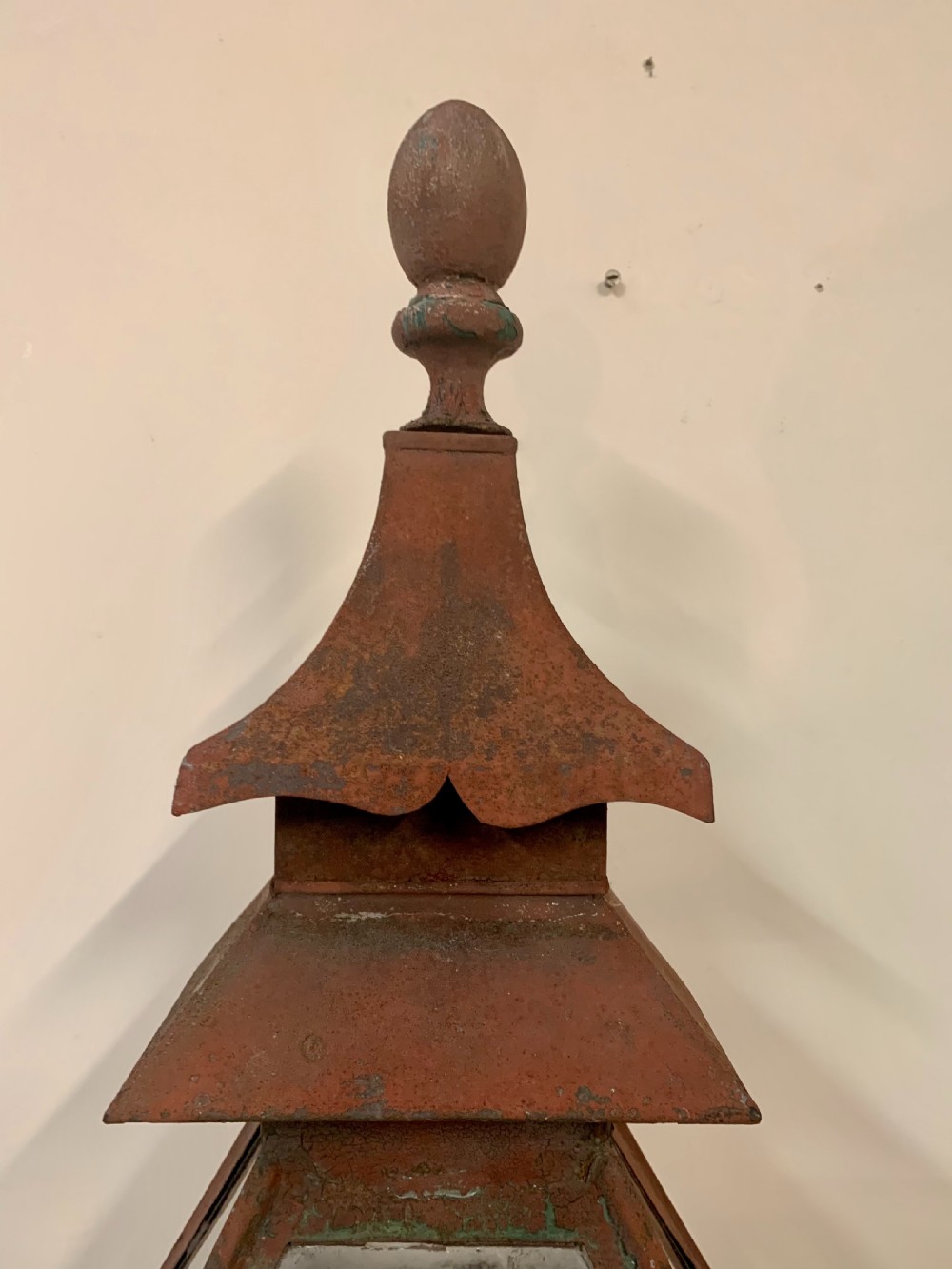 Large pair tole pagoda top lanterns  View XVIII