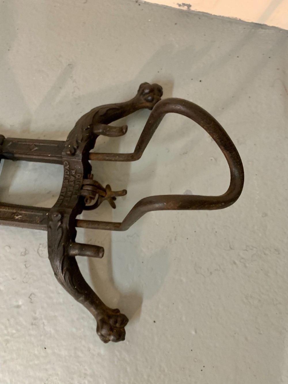 Scottish cast iron bicycle stand View II