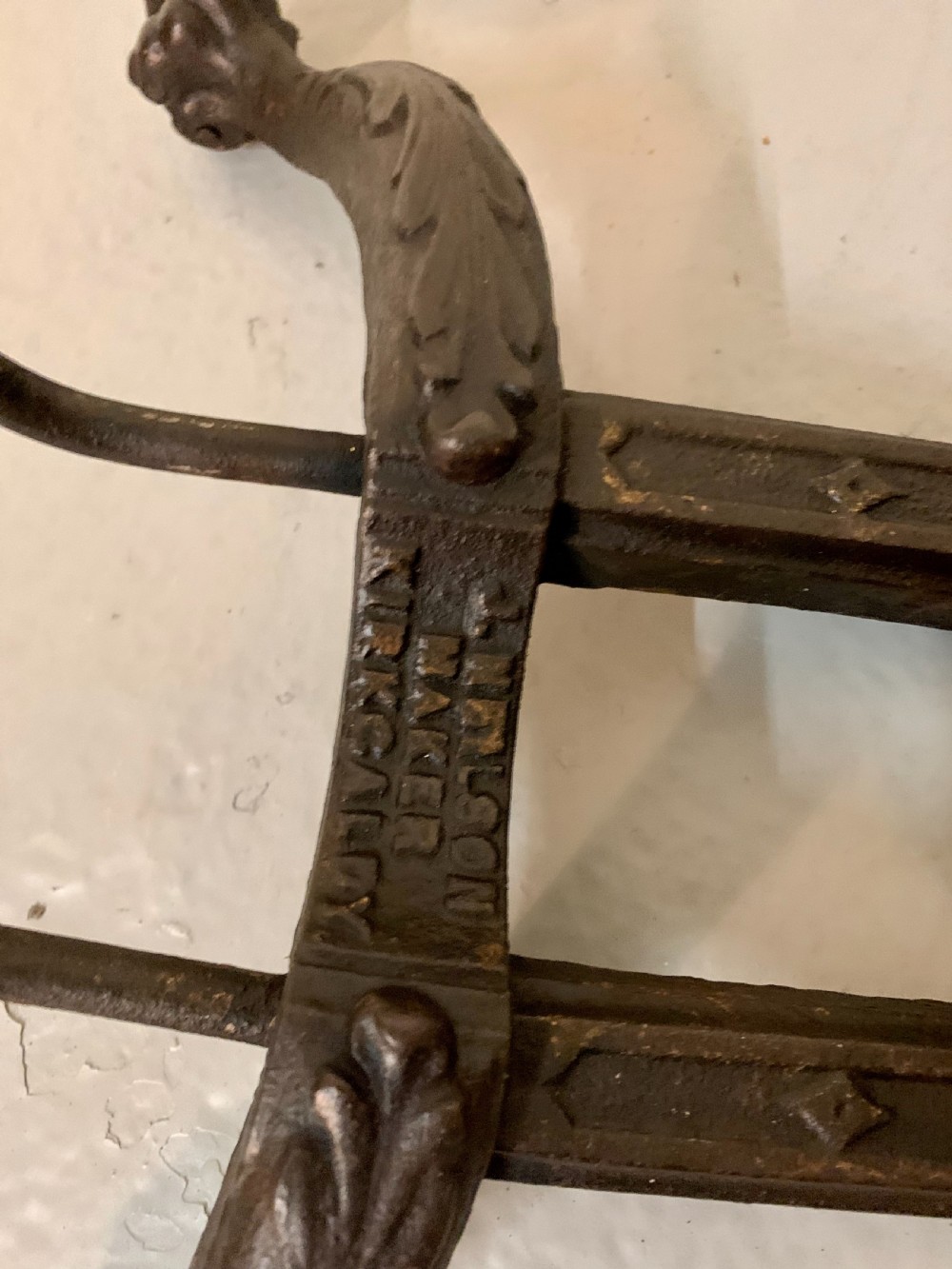 Scottish cast iron bicycle stand View V