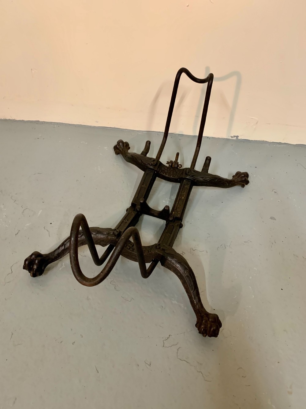 Scottish cast iron bicycle stand View XII