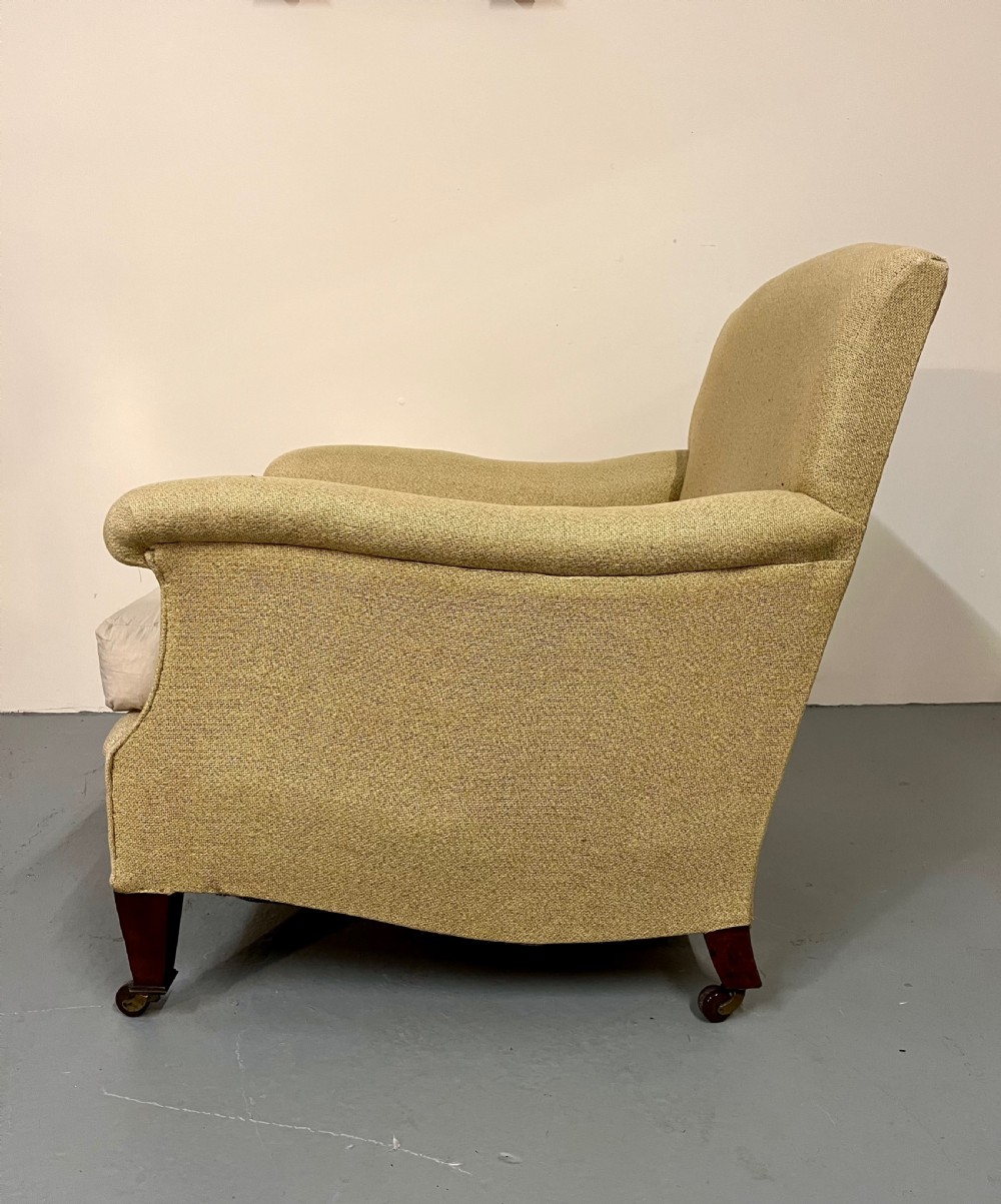 Good shapely upholstered armchair 