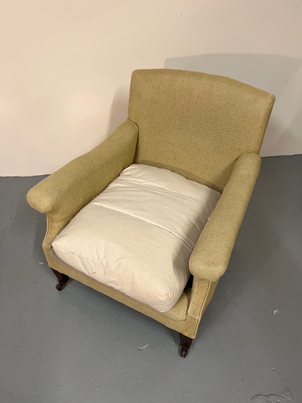Good shapely upholstered armchair  View II