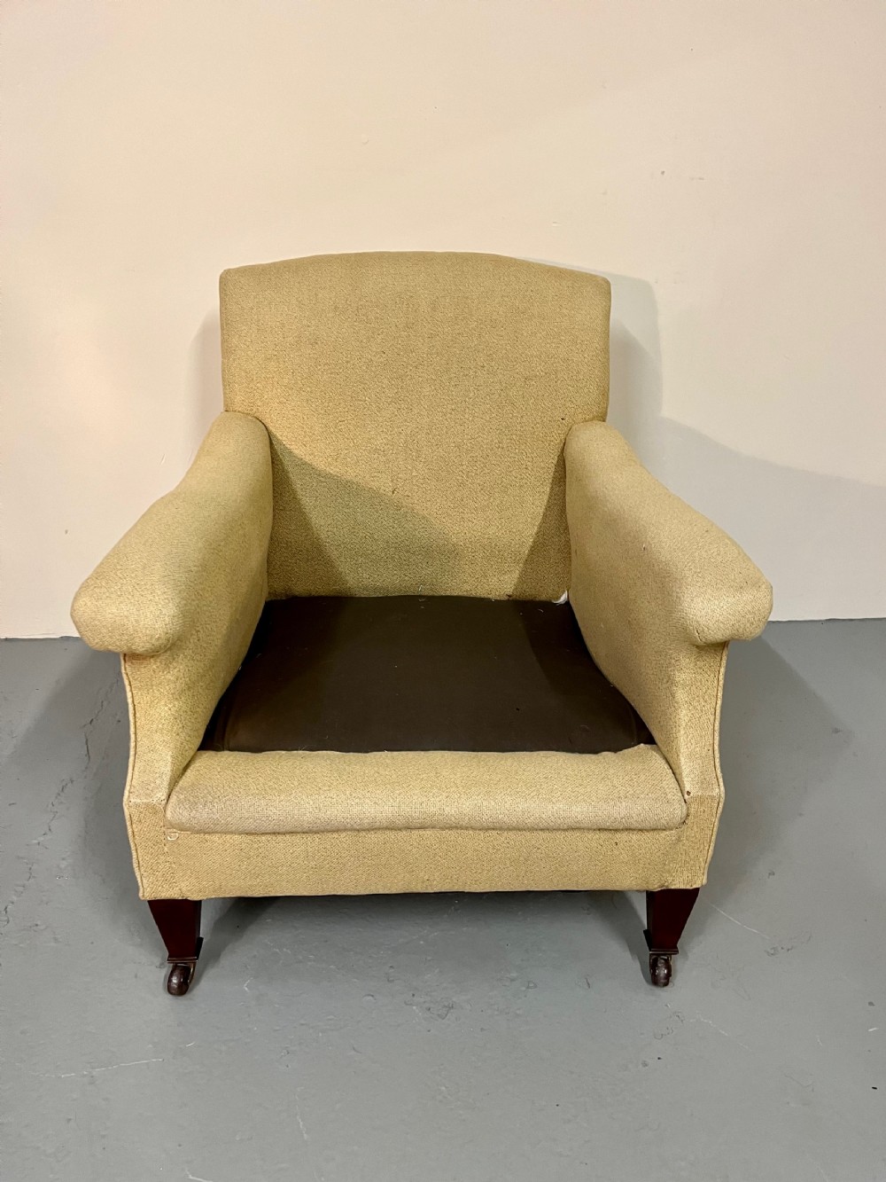 Good shapely upholstered armchair  View VIII