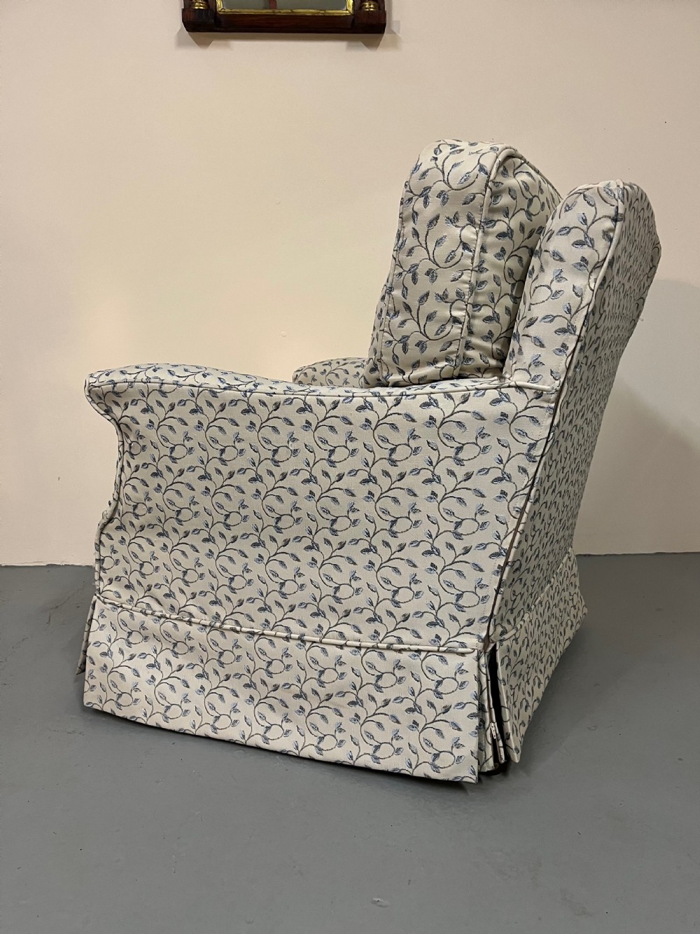 Good shapely upholstered armchair  View XIII
