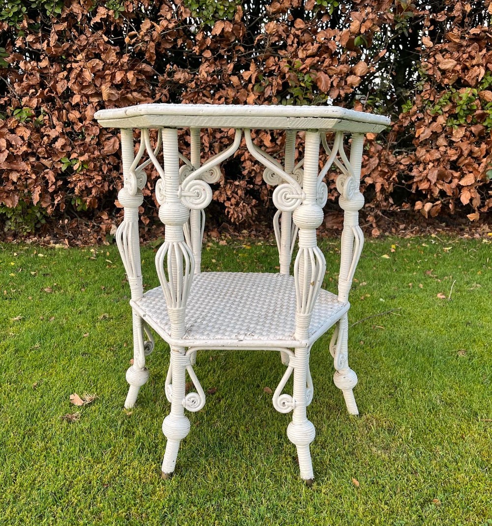 Early American wicker occasional table