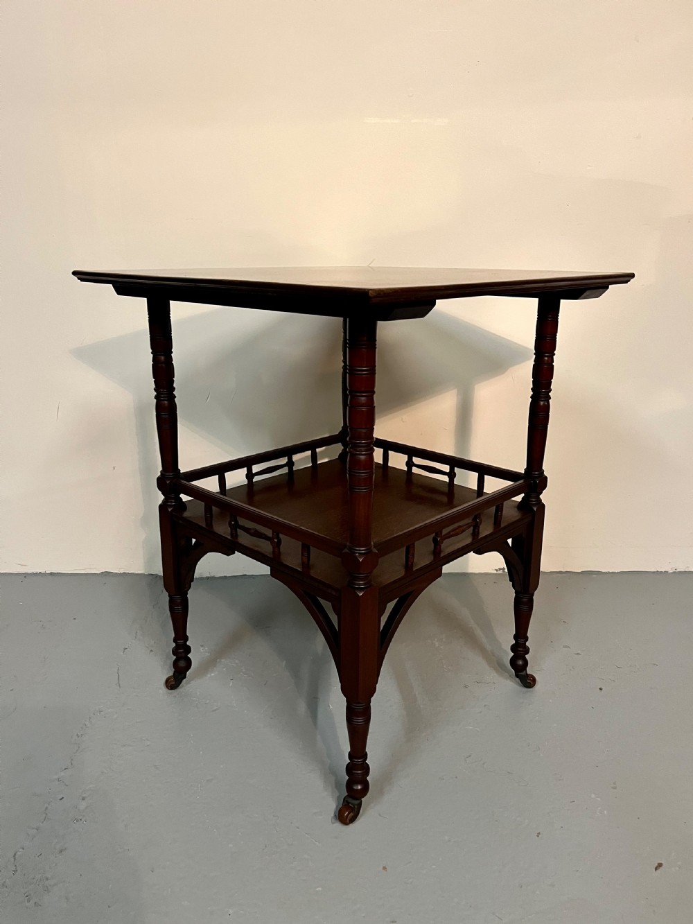 Mahogany lamp table