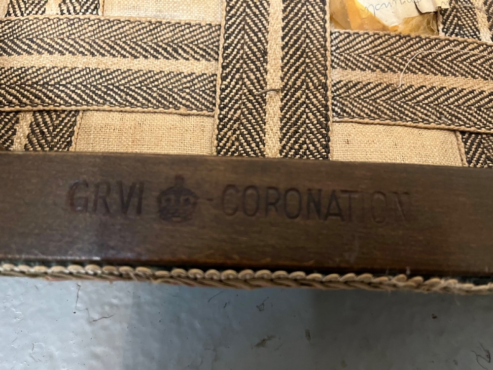 George V1 coronation stool View X