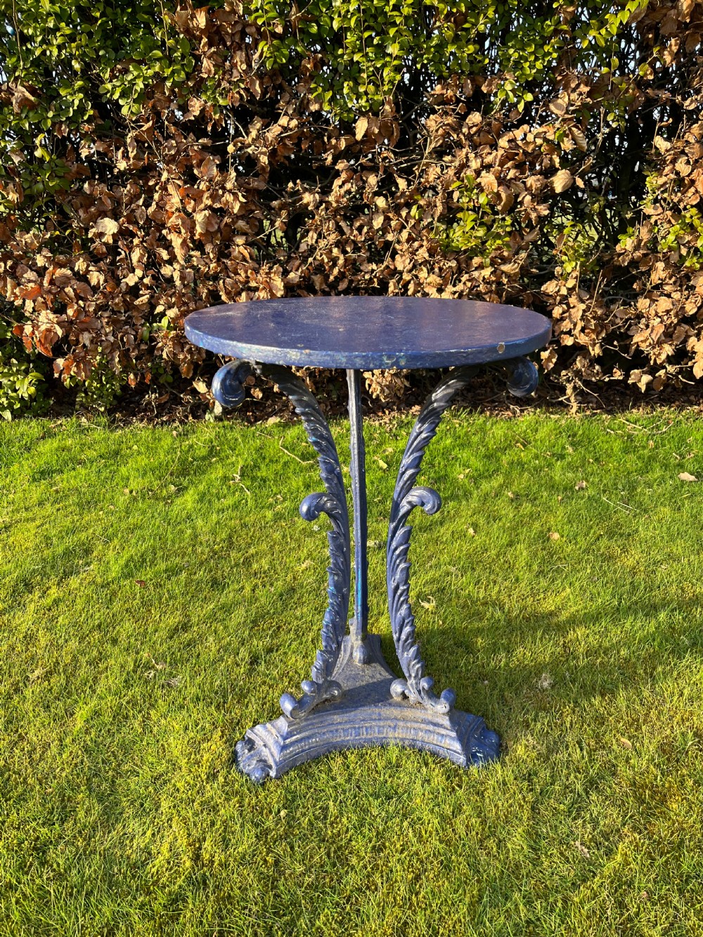 Regency cast iron garden table  View II