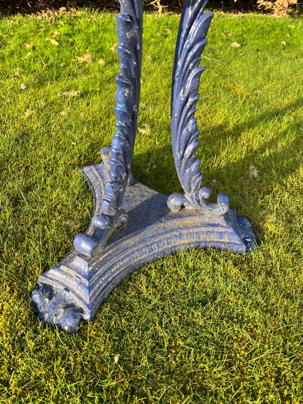 Regency cast iron garden table  View III