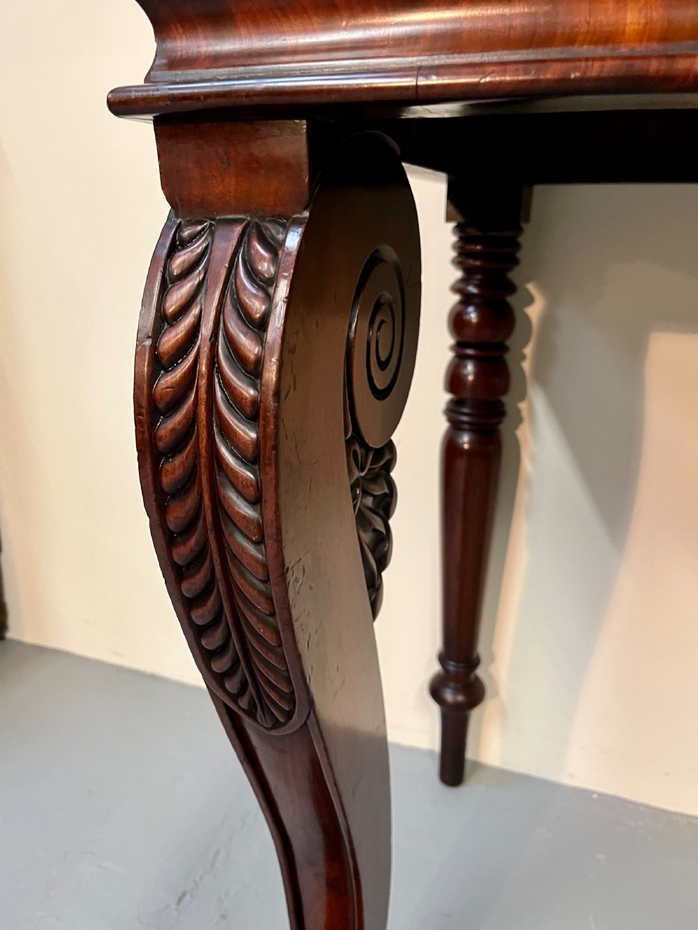 Fine Regency Scottish console table  View V